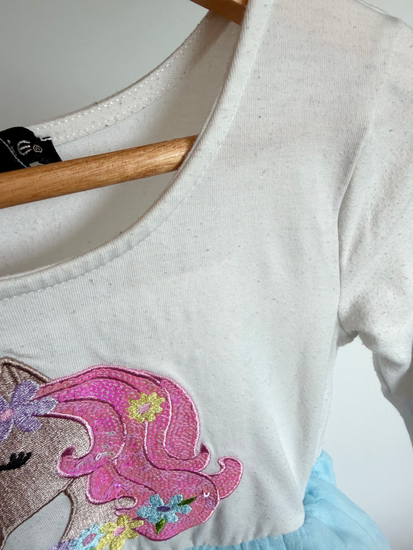 Rainbow Unicorn Tulle Dress / 6T