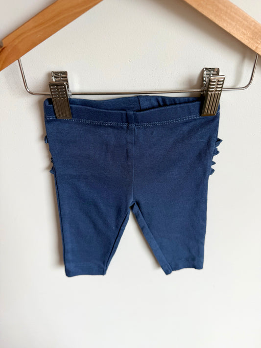 Blue Ruffle Bottom Pants / 3m