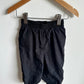 Black Lined Pants with Side Zipper / 12-18m