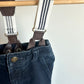 Jeans with Suspenders / 3-6m