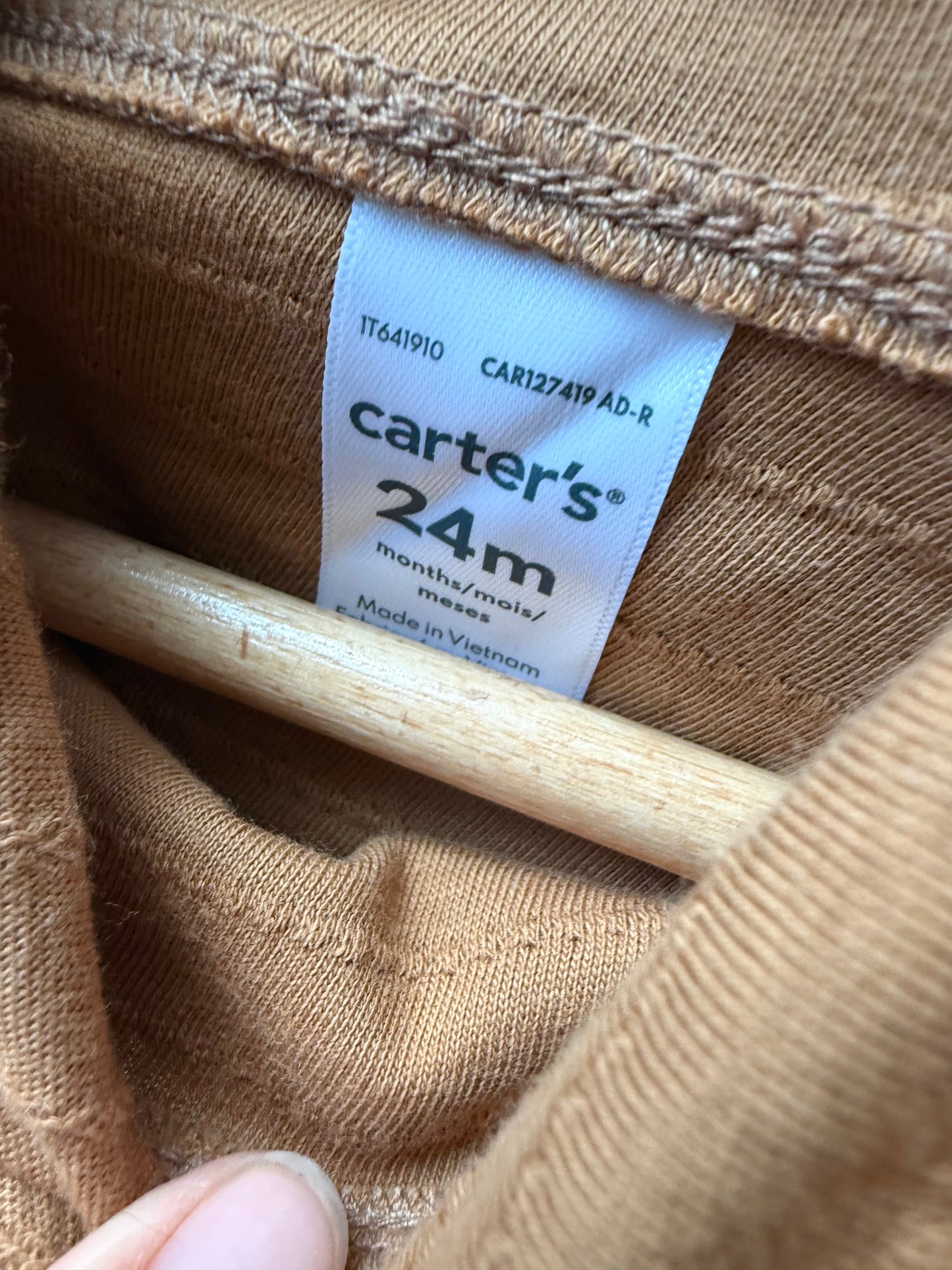 Tan Hooded Long Sleeve (With Tags) / 24m