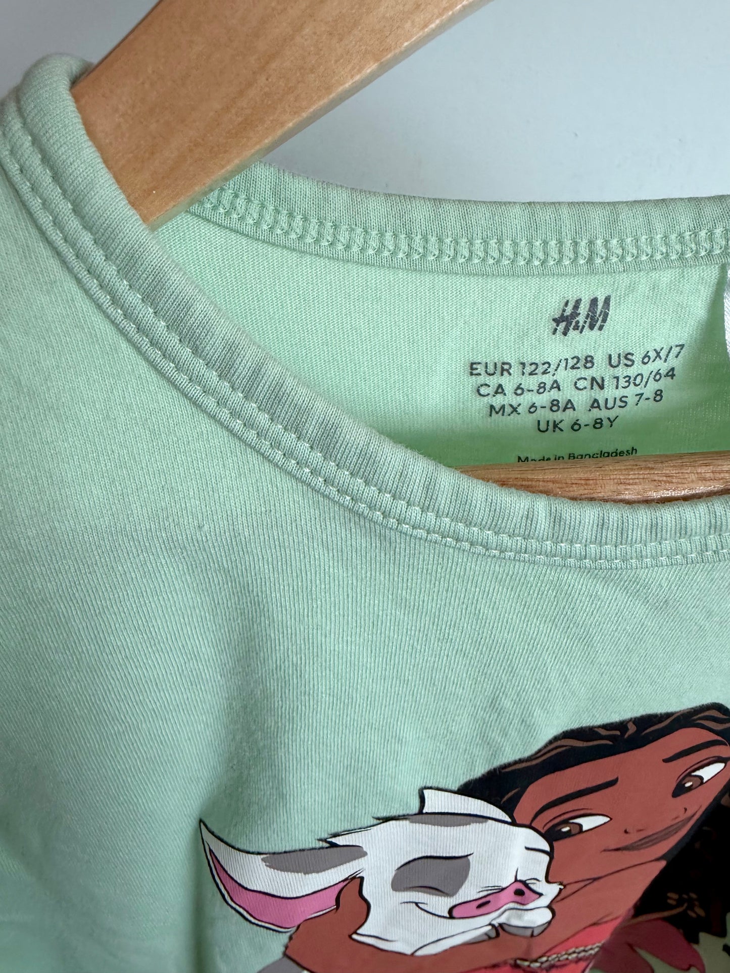 H&M Mint Moana T-shirt (PLAY)/ 6T