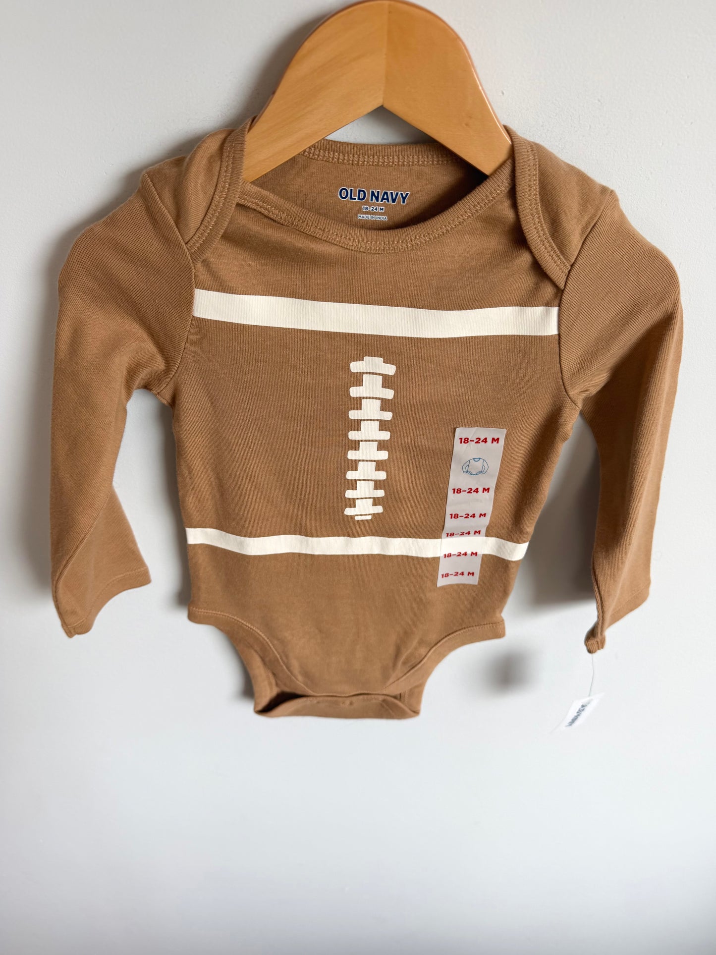Two Football Bodysuits (With Tags) / 18-24m