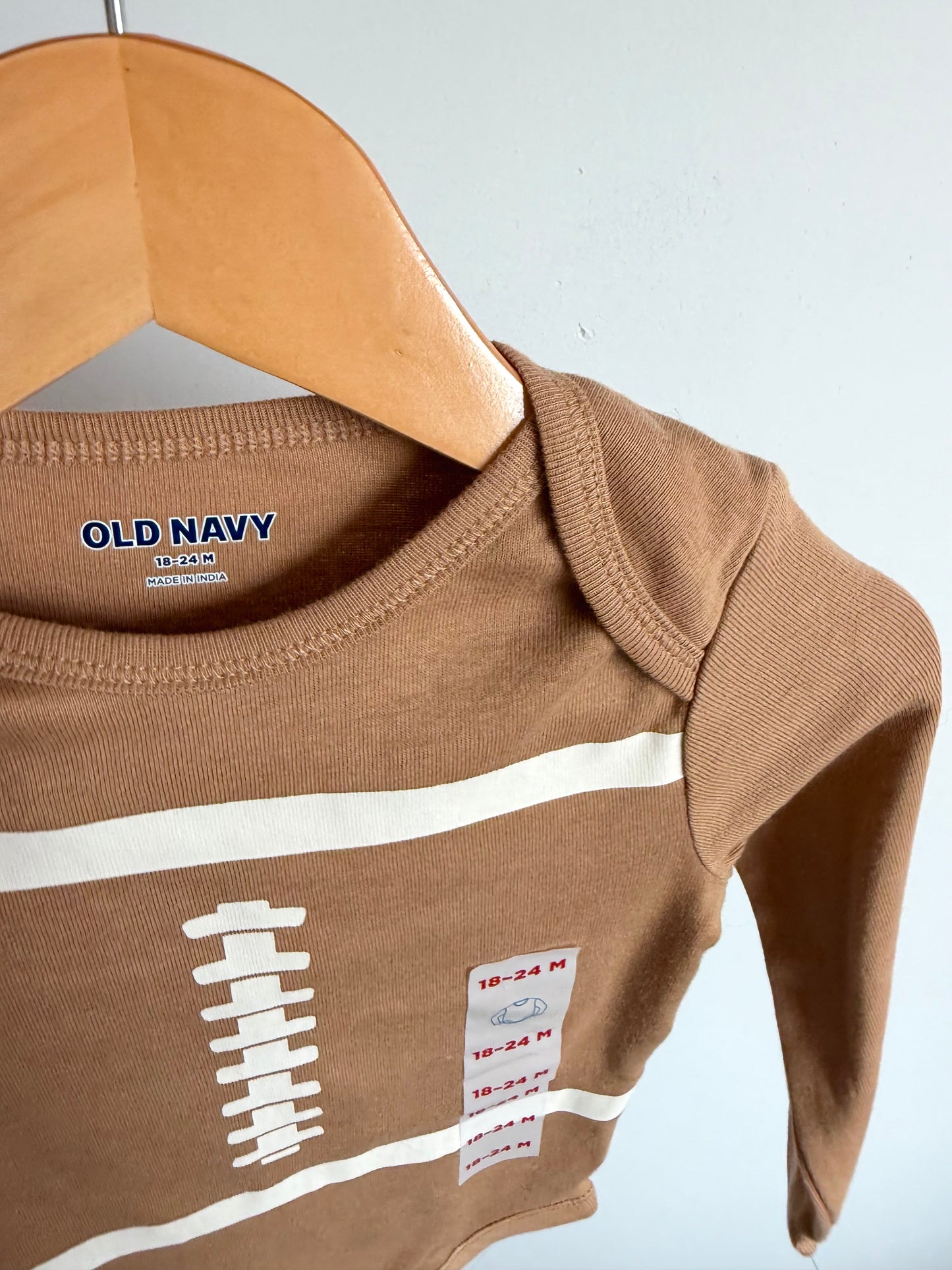 Two Football Bodysuits (With Tags) / 18-24m