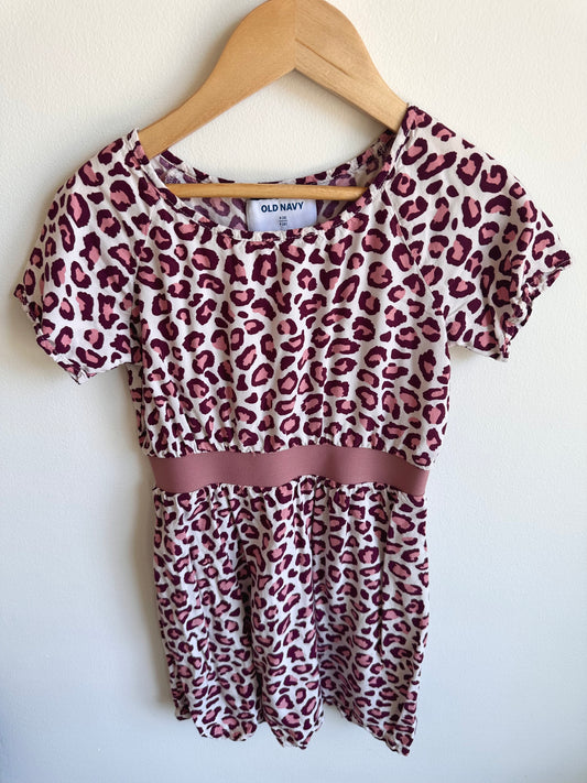 Animal Print Dress with Sash / 6 years