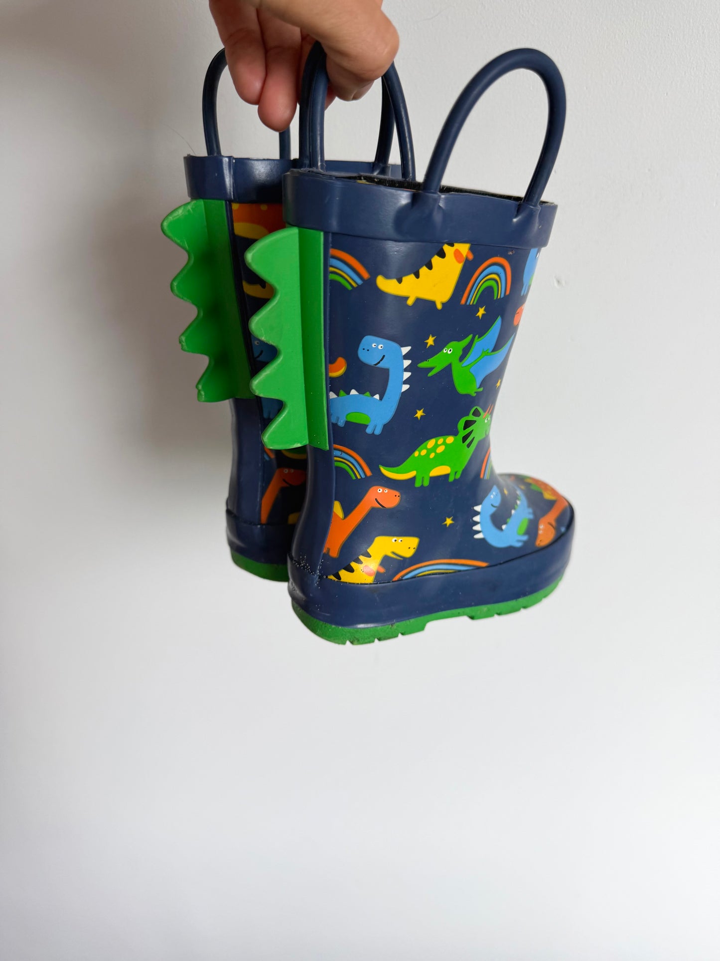 Navy Dino Boots / Size 5 Toddler