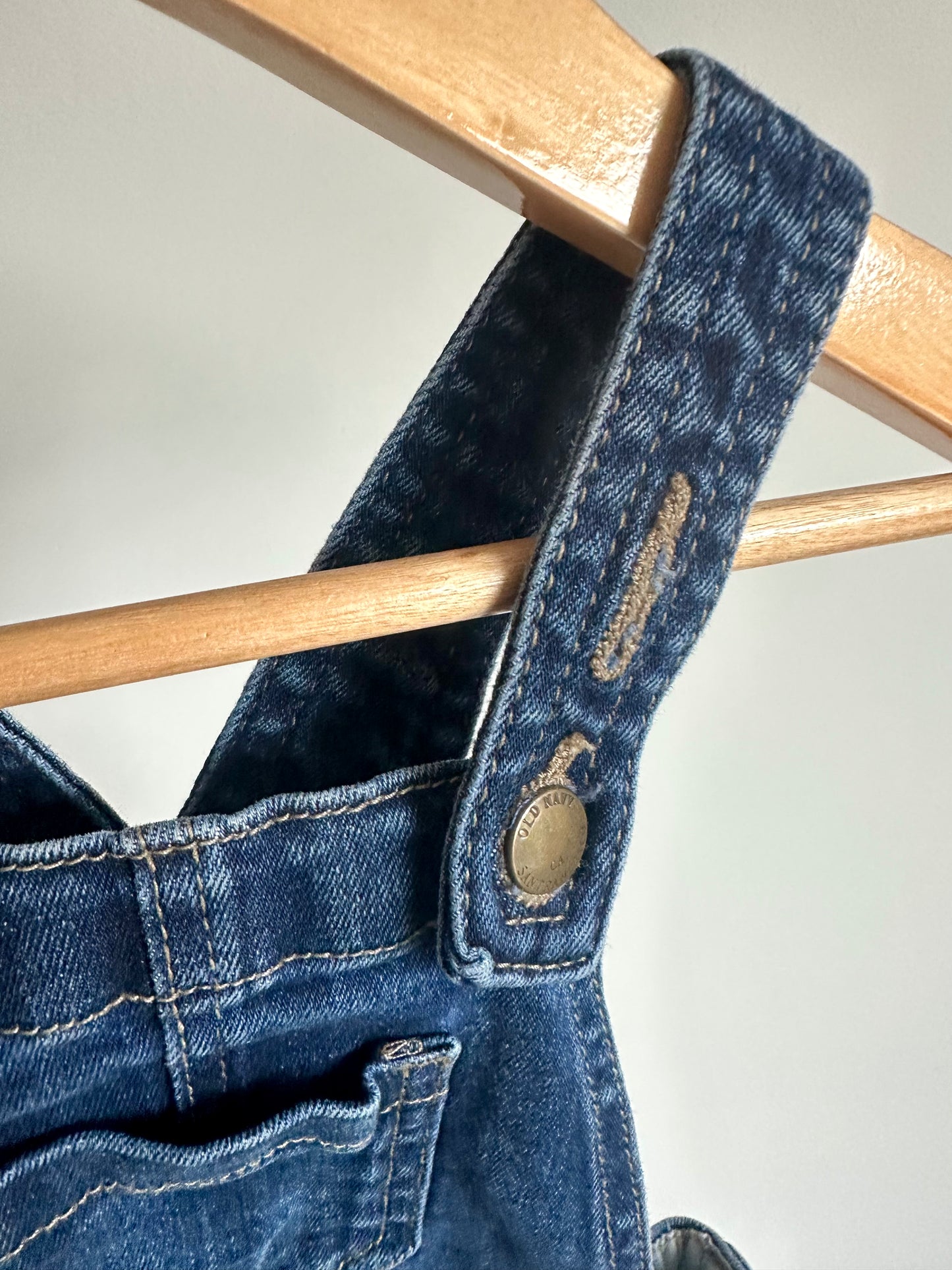 Dark Denim Overalls / 2T