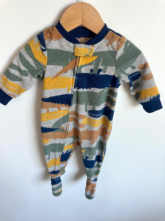 Fleece Alligator Sleeper / 6m