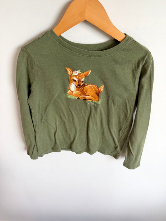 Olive Fawn Long Sleeve / 6T