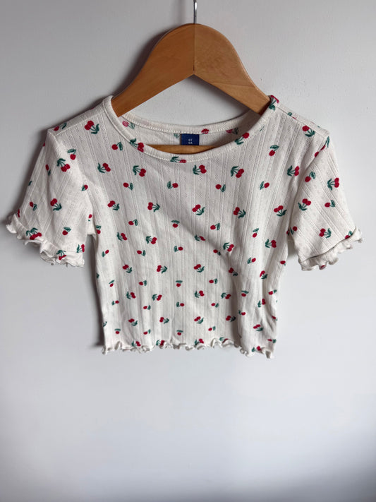 Cherry Eyelet T-shirt / 5 years