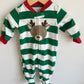 Reindeer Striped Fleece Sleeper / 3m