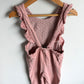 Zara Blush Ruffle Overalls / 2-3T
