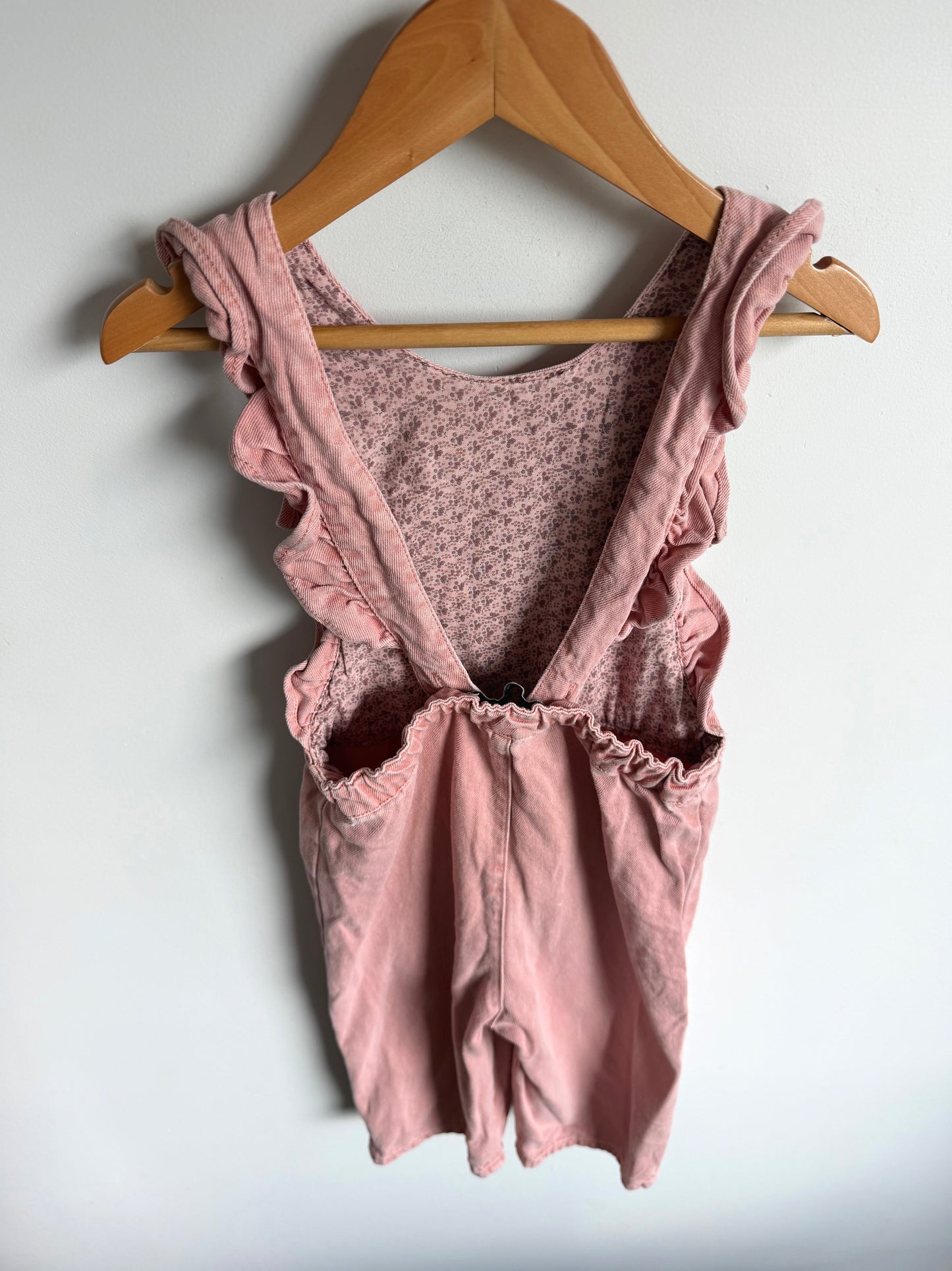 Zara Blush Ruffle Overalls / 2-3T