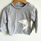 Polar Bear Grey Top / 18-24m