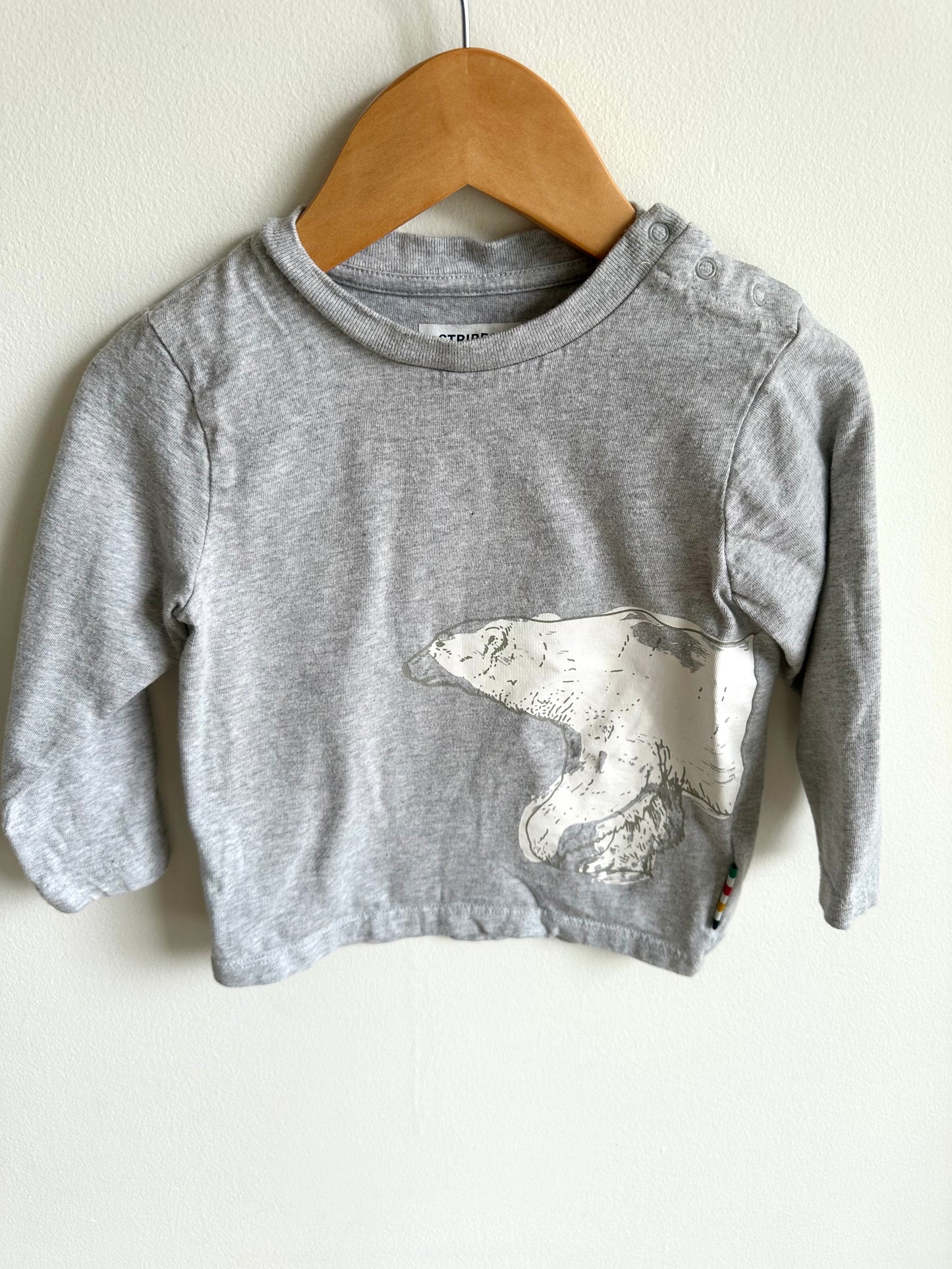 Polar Bear Grey Top / 18-24m