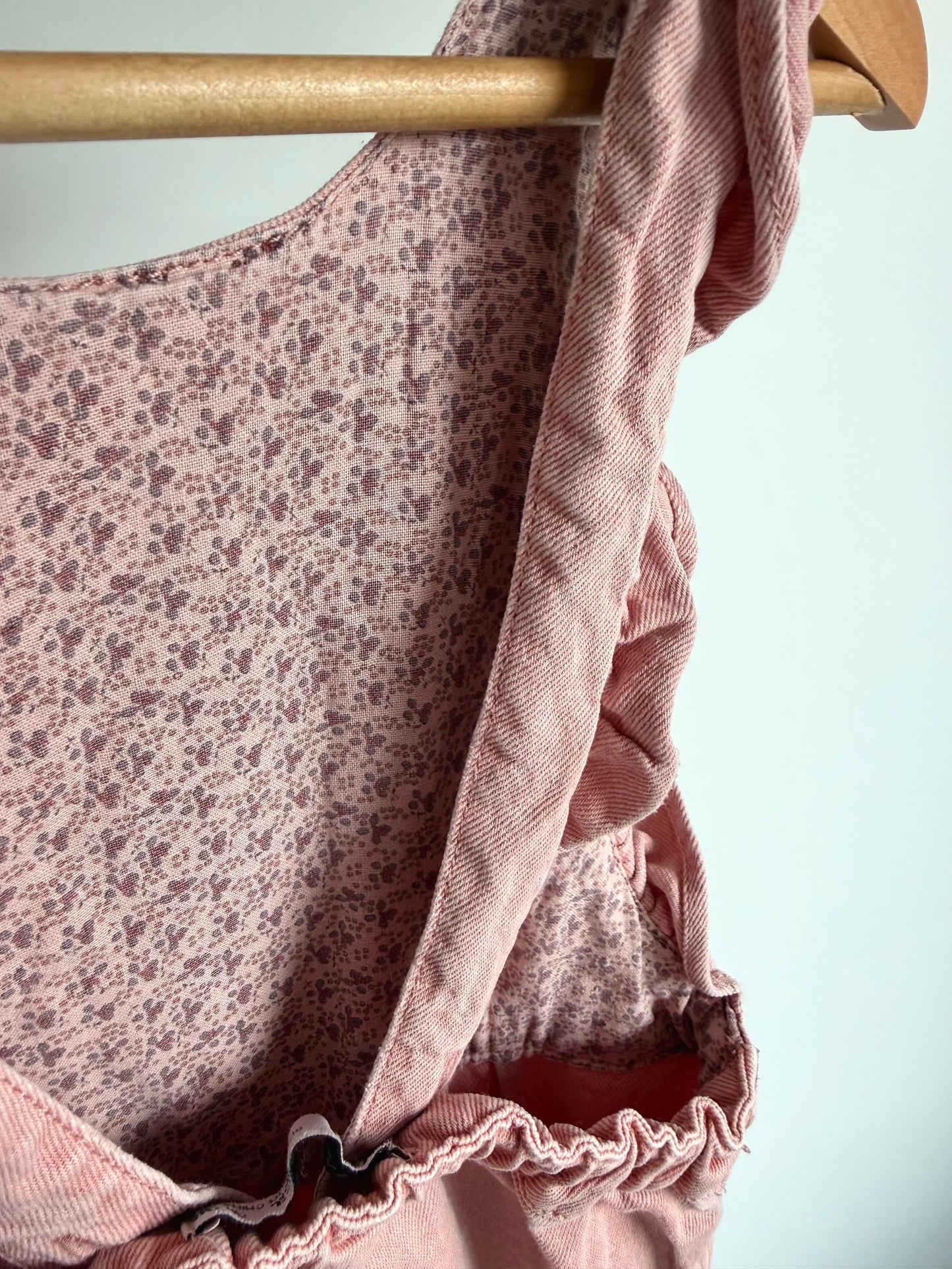 Zara Blush Ruffle Overalls / 2-3T