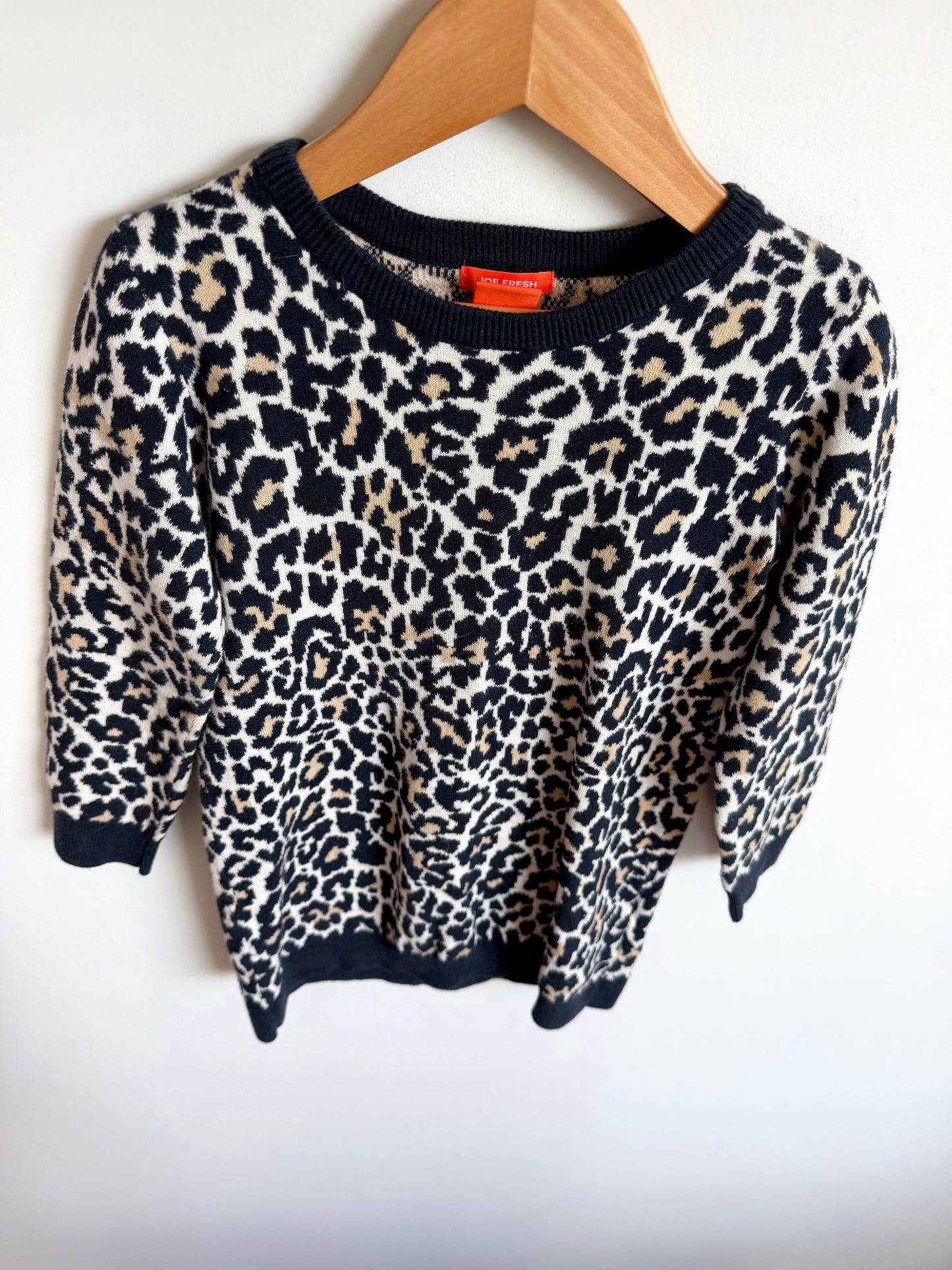 Animal Print Sweater Dress / 5T
