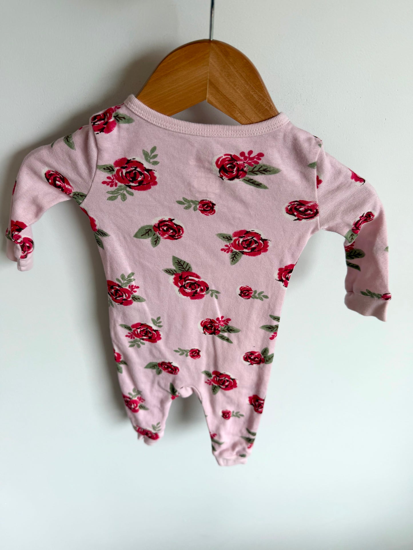 Rose Pattern Sleeper / 0-3m
