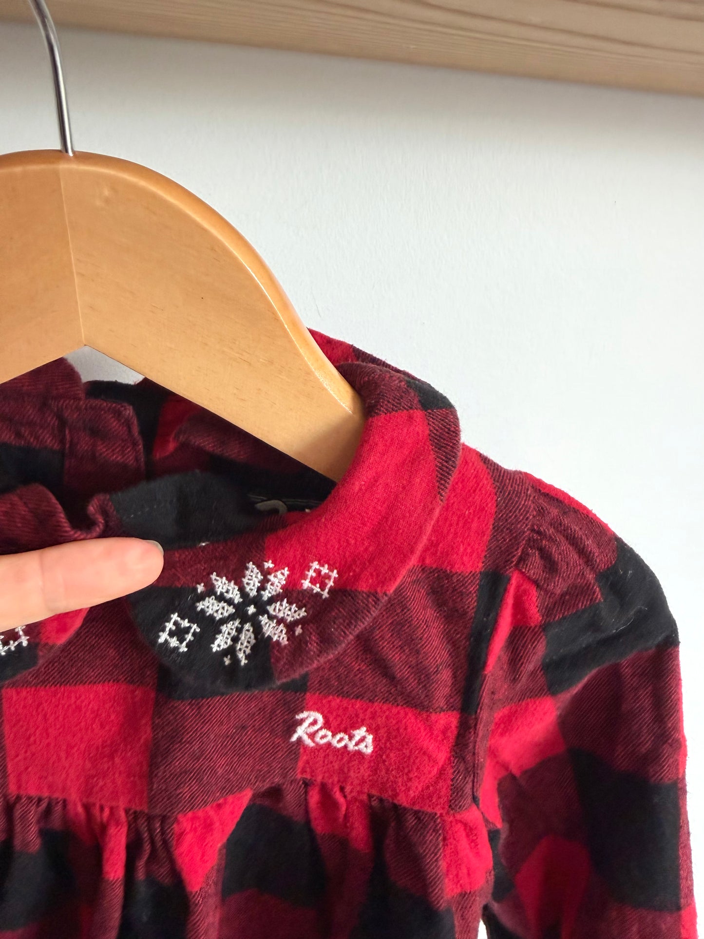 Roots Plaid Snowflake Dress / 12-18m