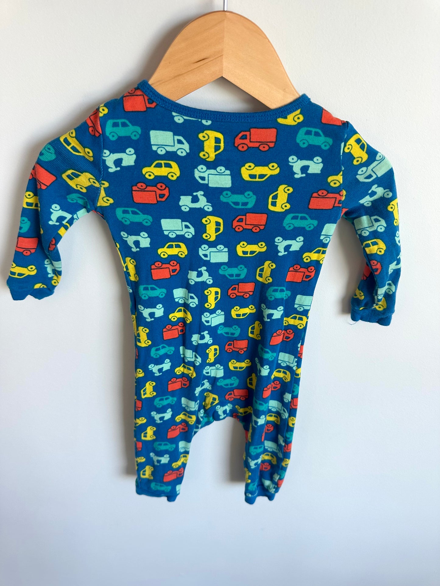 Blue Car Footless Sleeper / 6-12m