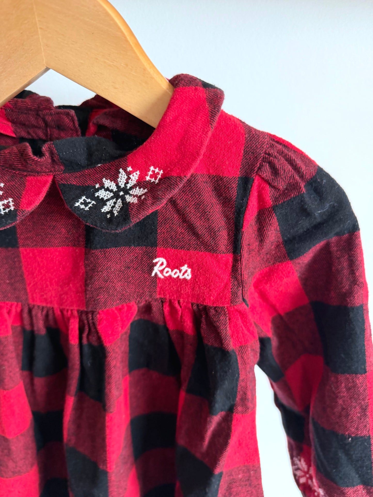 Roots Plaid Snowflake Dress / 12-18m