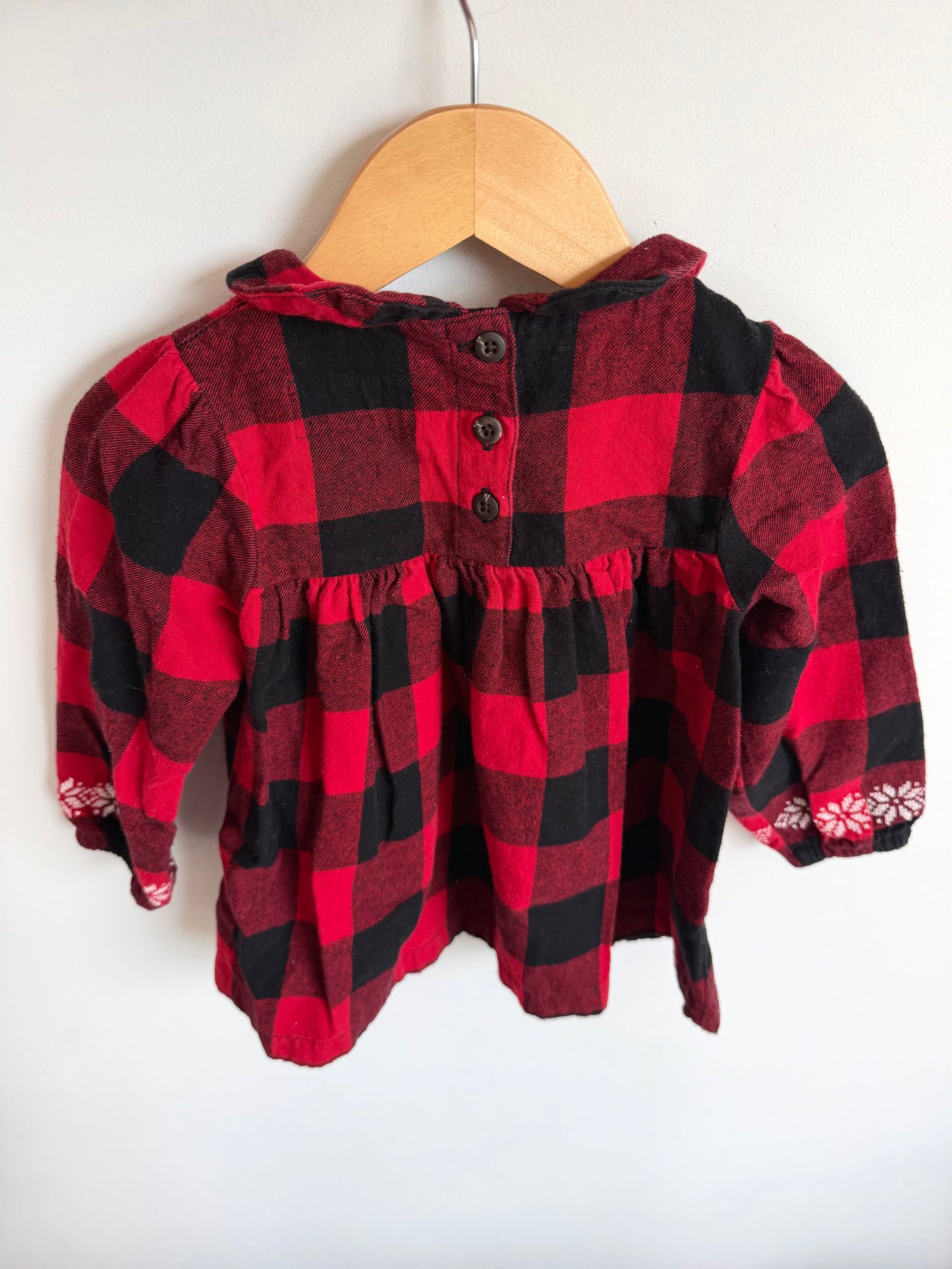 Roots Plaid Snowflake Dress / 12-18m