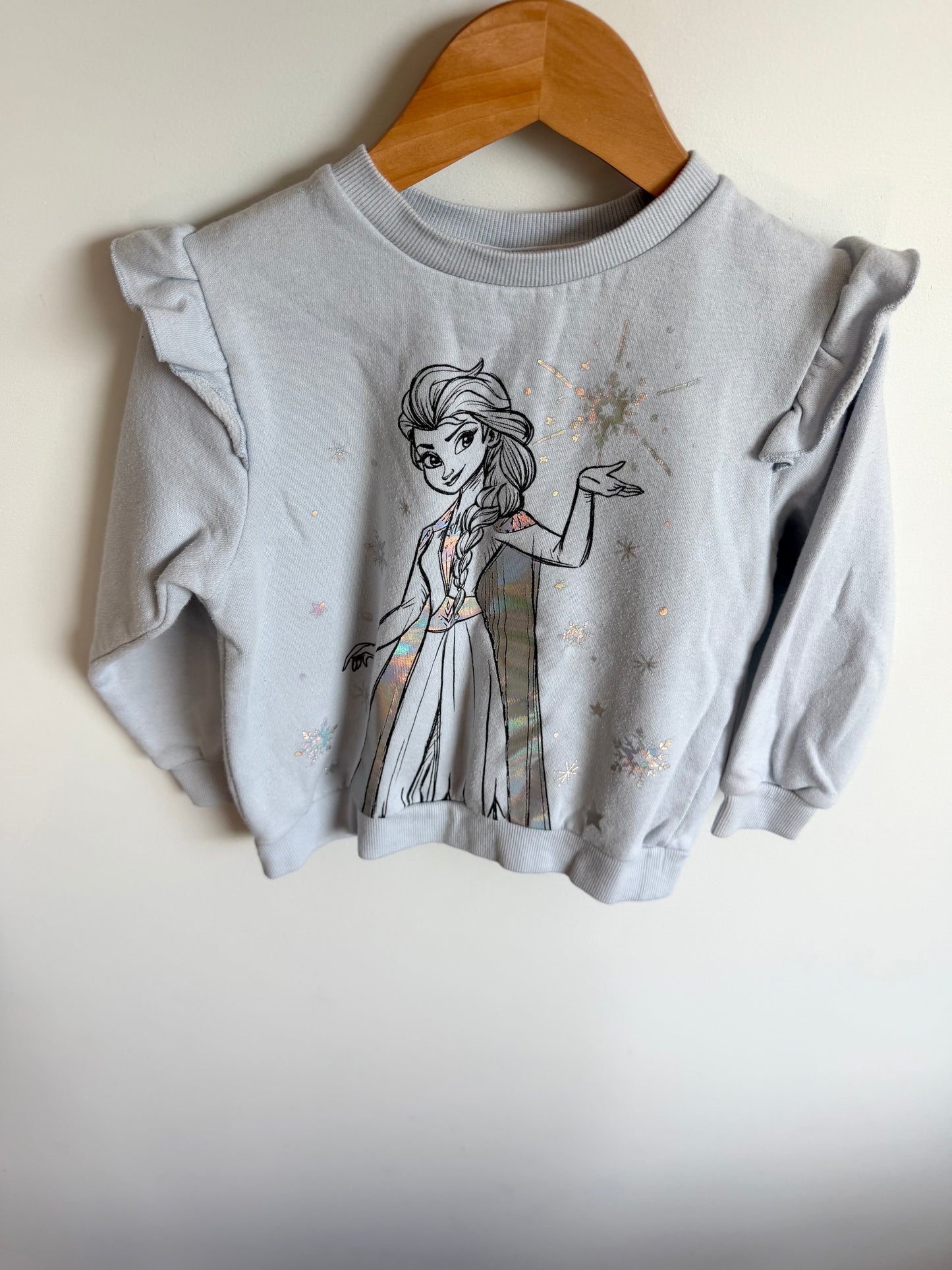 Light Blue Frozen Crewneck / 4T