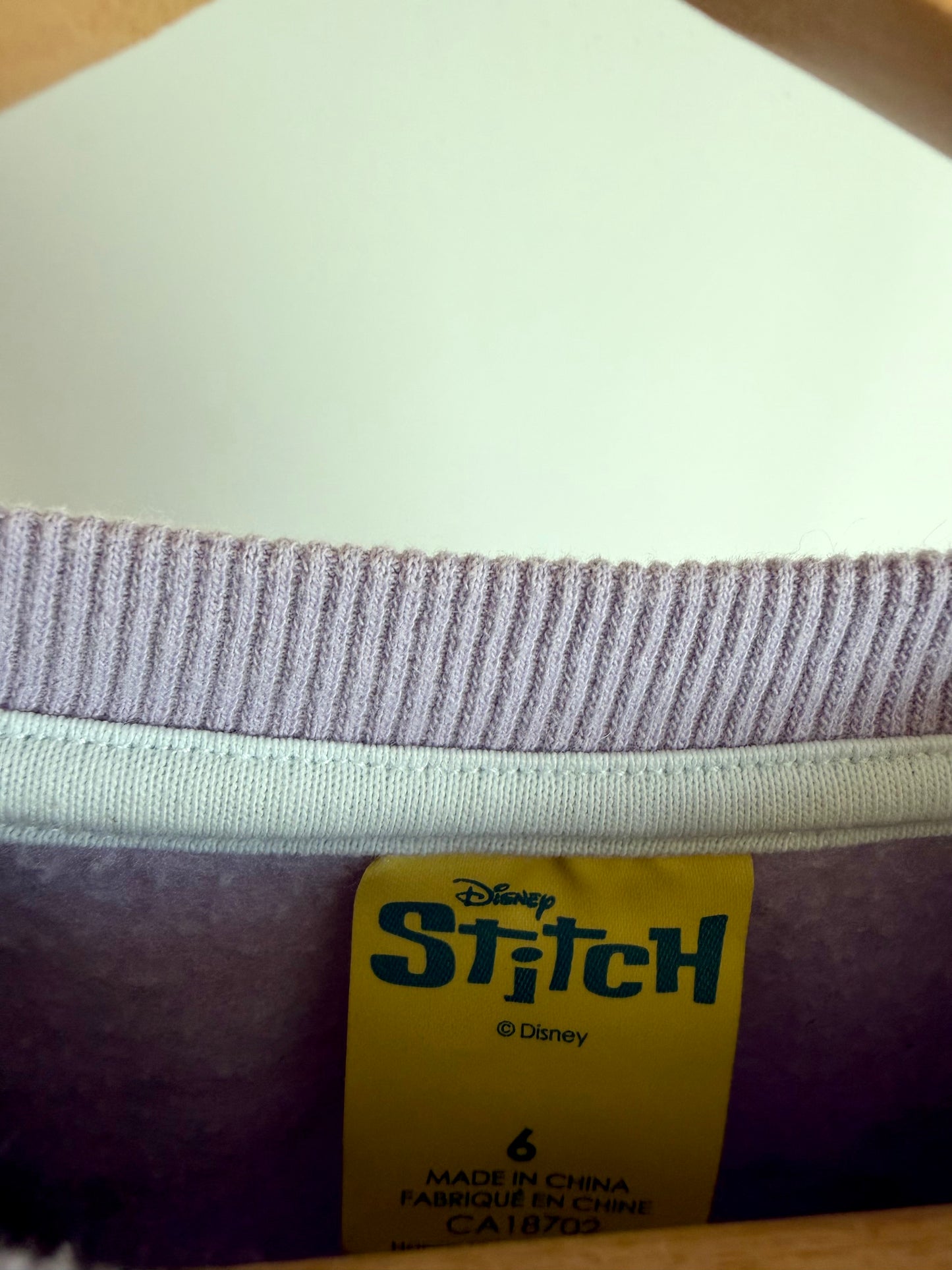 Stitch Purple Crewneck Sweater / 6T