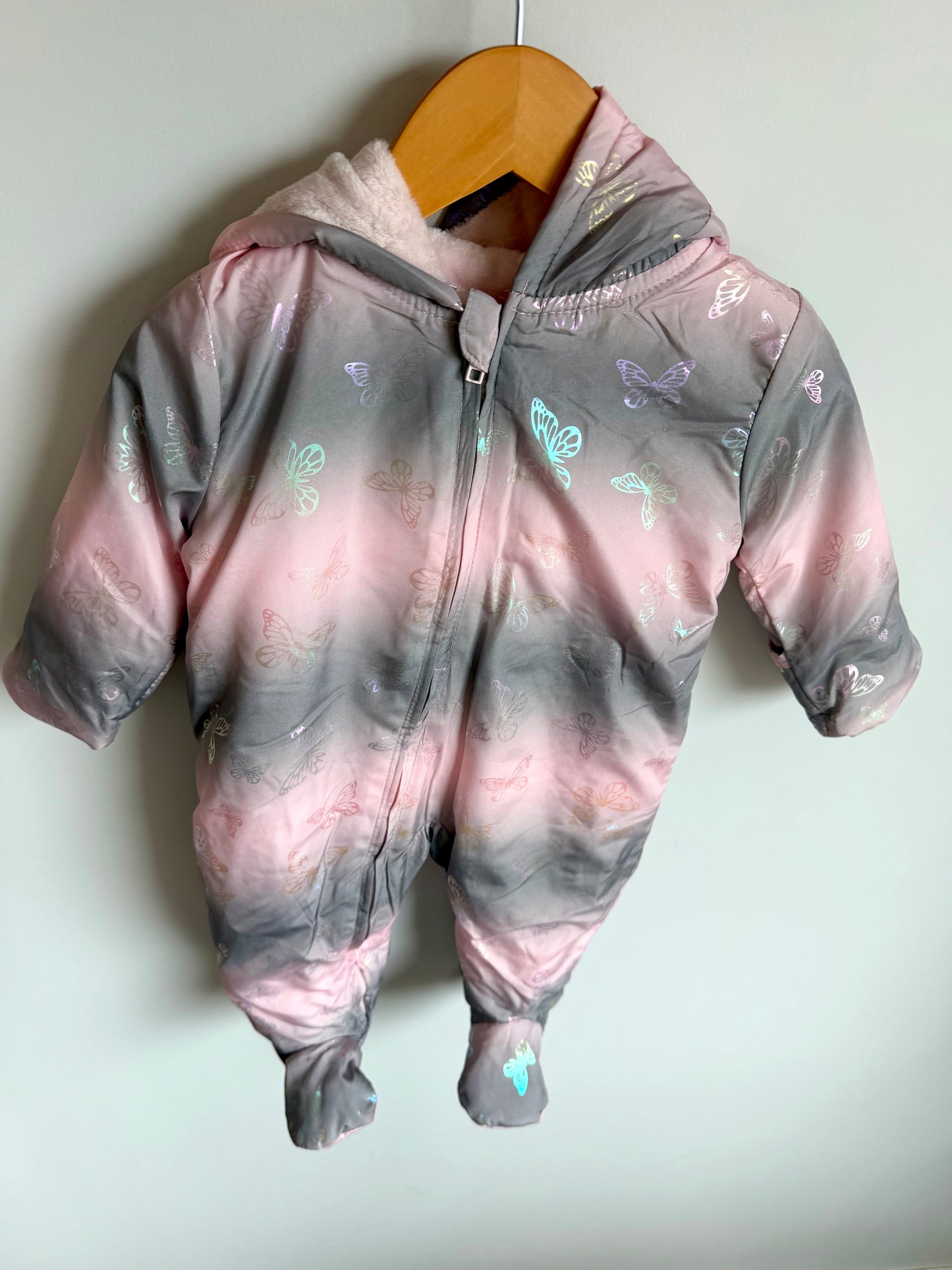 Butterfly Pattern Bunting Suit / 3-6m
