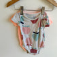 Set of 2 Bodysuits (Coral + Fruit) / 6m