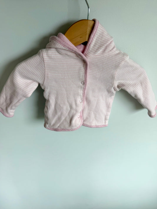 Striped Reversible Pink Sweater / 3-6m?