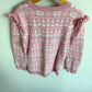 Pink Festive Sparkle Sweater / 6T