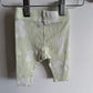 Pastel Green Flower Pants / 3-6m