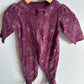 Purple Lined Floral Sleeper / 3-6m