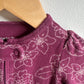Purple Lined Floral Sleeper / 3-6m