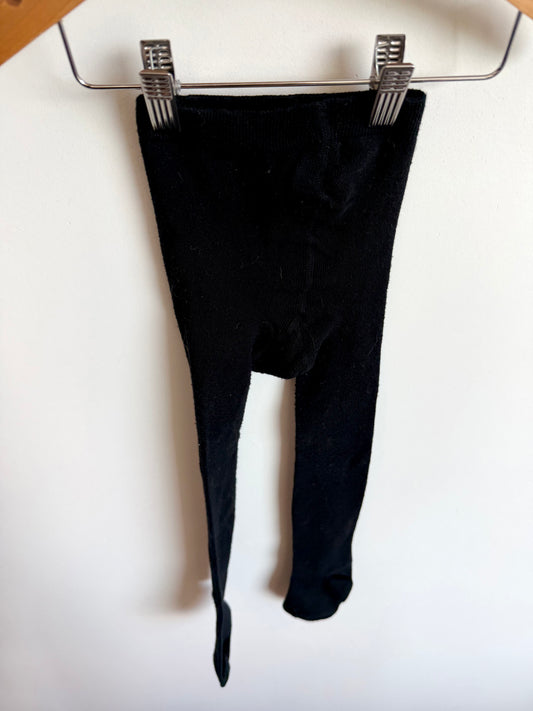 Black Footed Tights / 4-5T