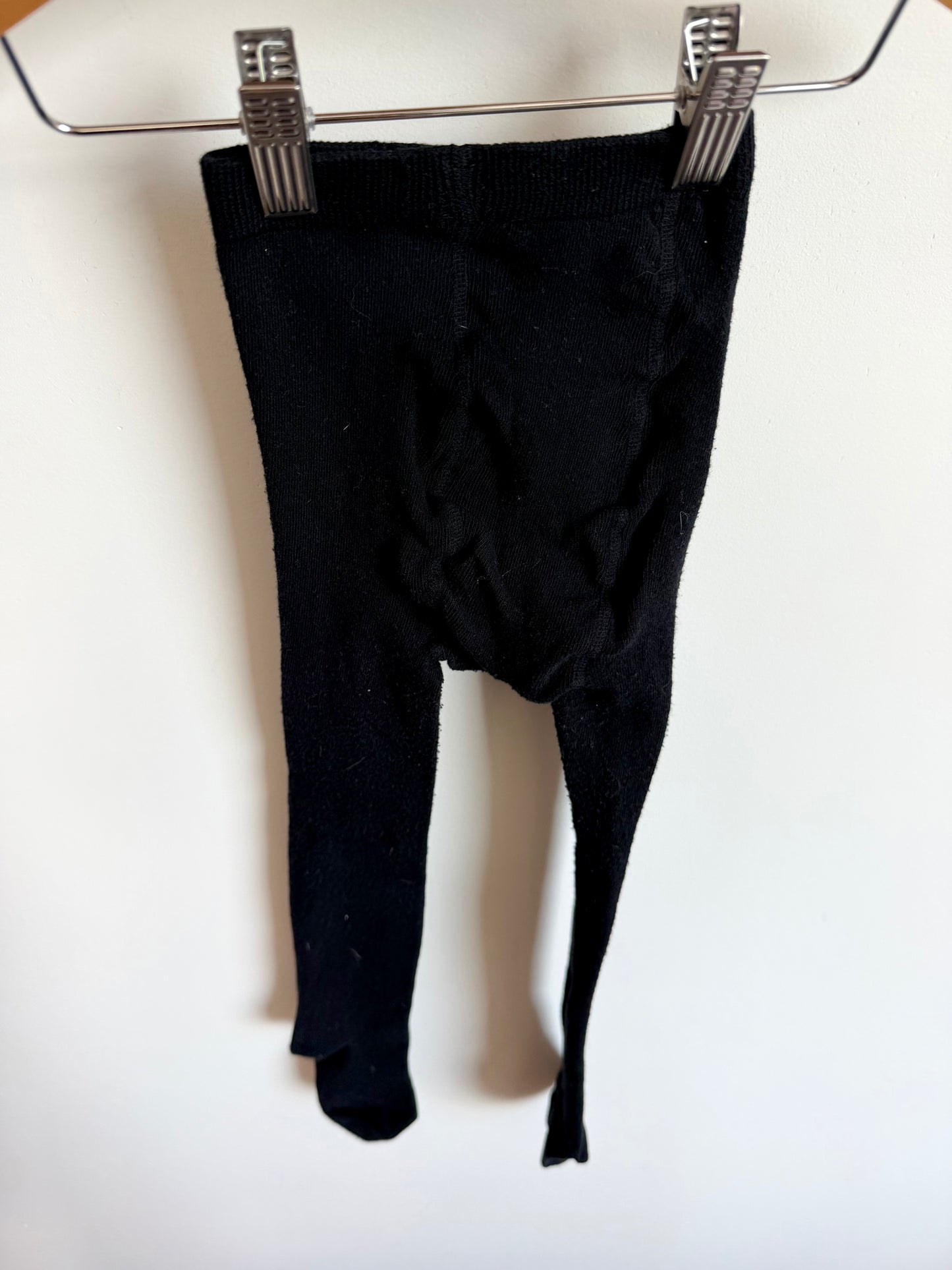 Black Footed Tights / 4-5T