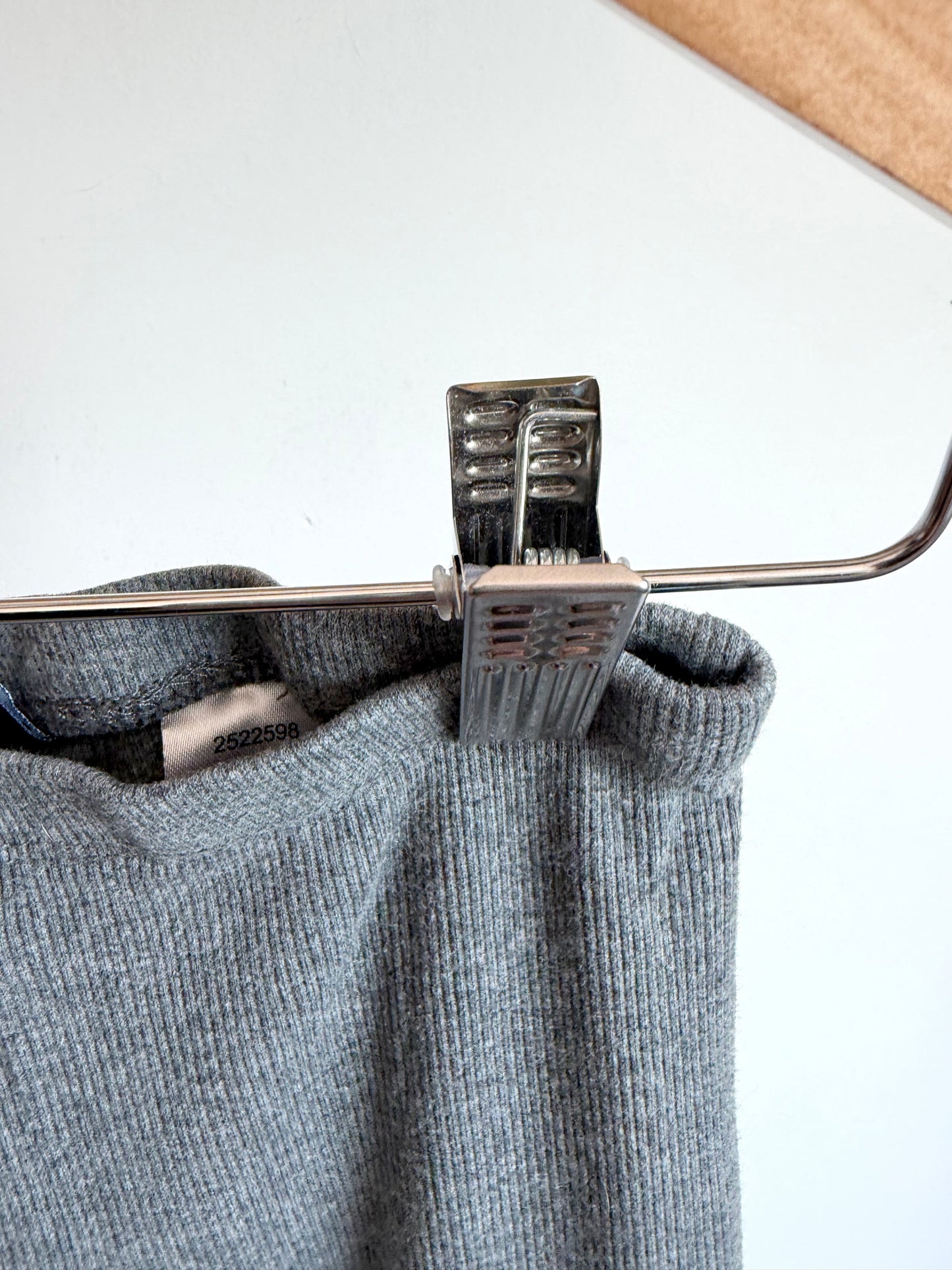 Grey Ribbed Leggings / 6T