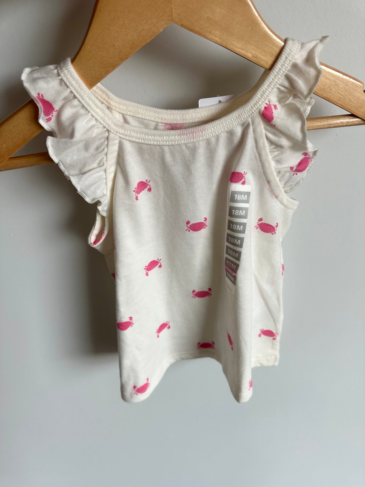 Crab White Top (With Tags) / 18m