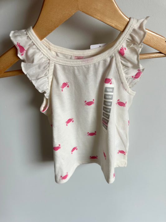 Crab White Top (With Tags) / 18m