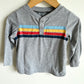 Grey Top with Colored Striped / 24m