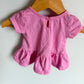 Pink Peplum Heart Top / 0-3m