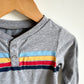 Grey Top with Colored Striped / 24m