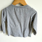 Grey Top with Colored Striped / 24m