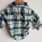 Collared Plaid Bodysuit / 6m