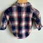 Wrangler Collared Plaid Bodysuit / 9m