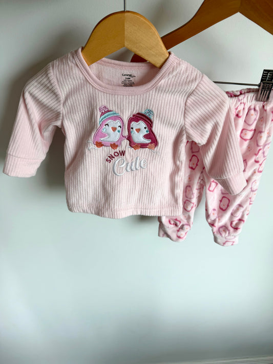 Snow Cute PJ Set / 3-6m