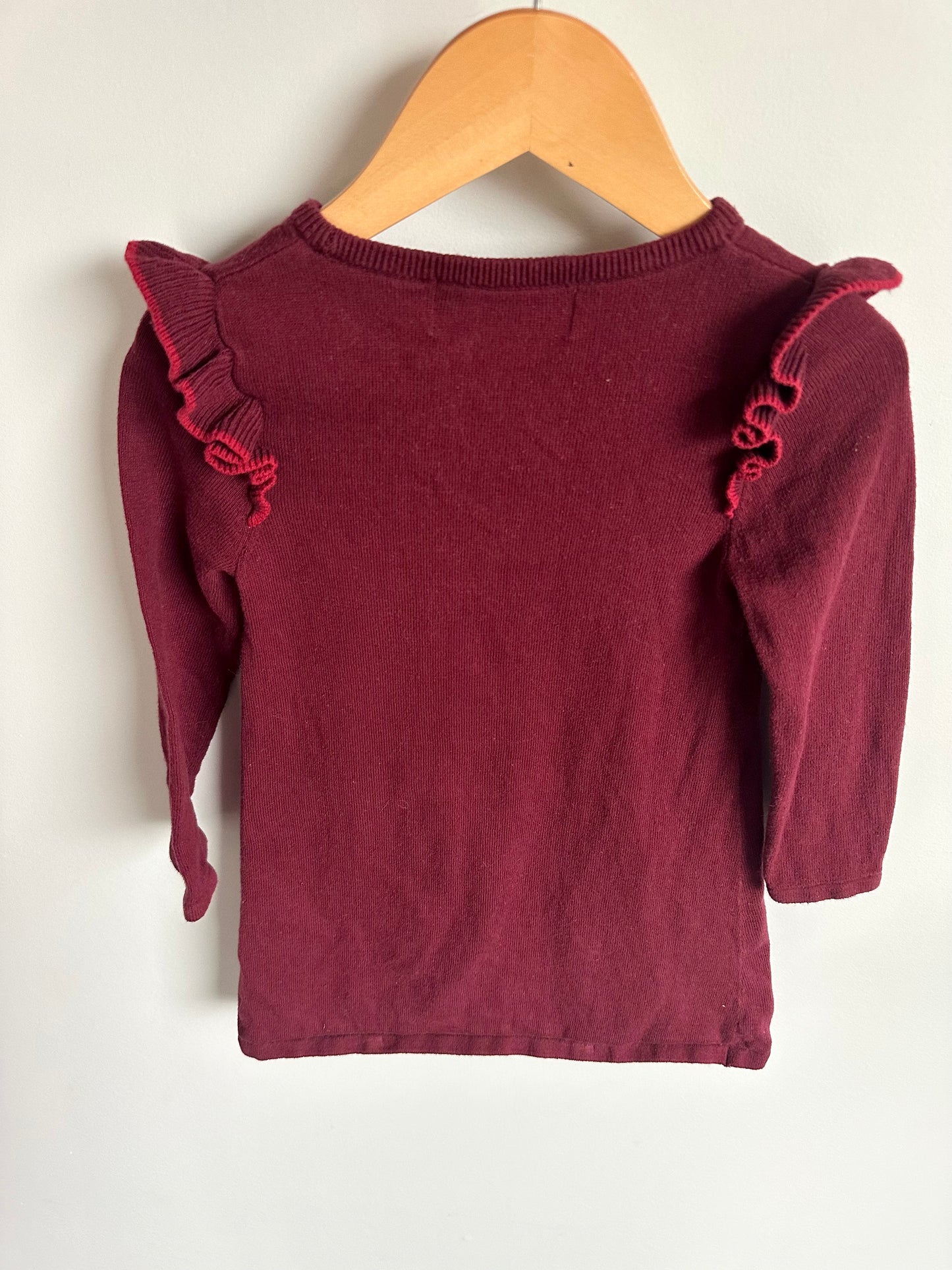 Rouge Ruffle Sleeve Dress / 2-3T