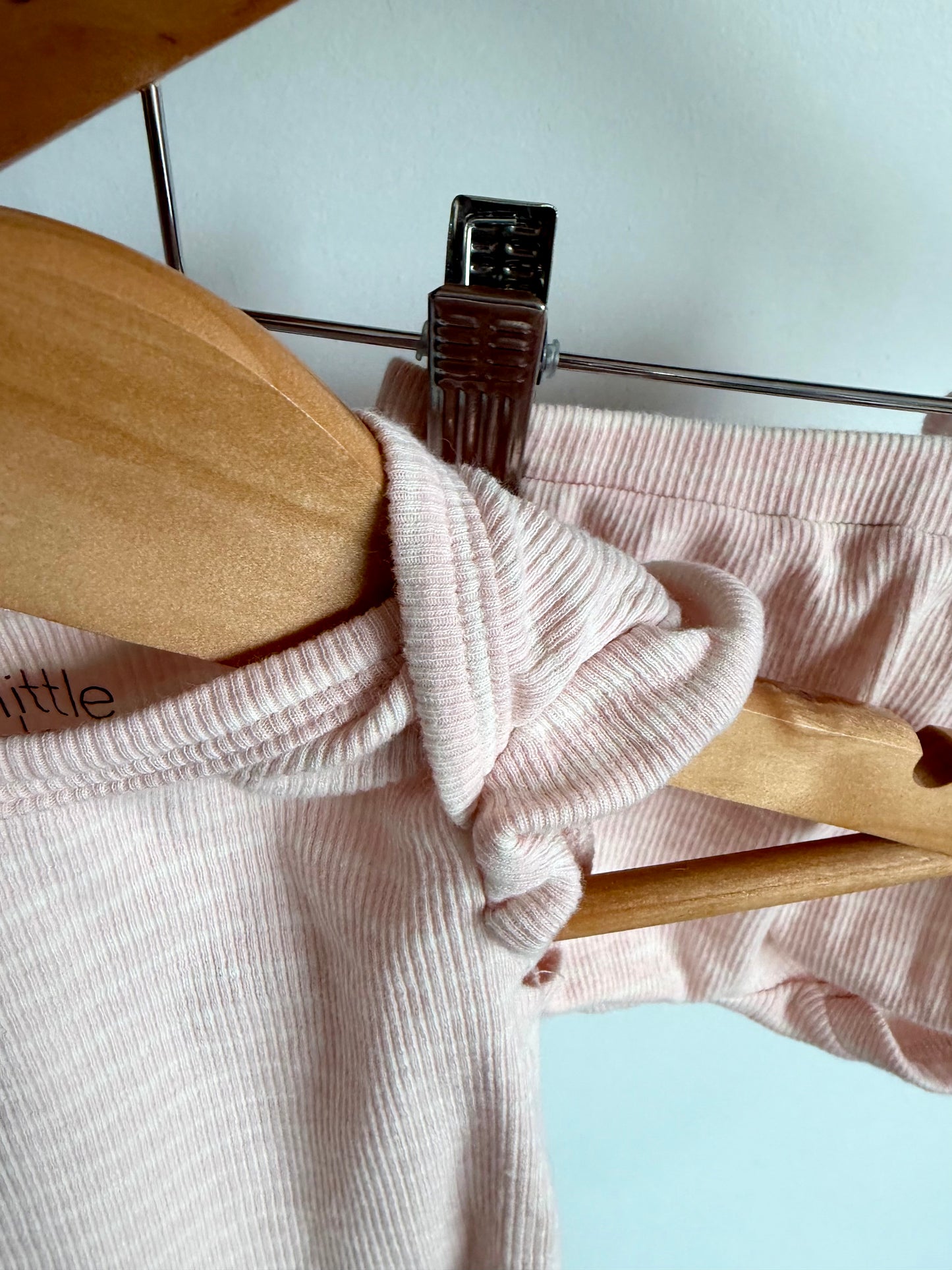 Blush Striped Top + Shorts Set / 3m