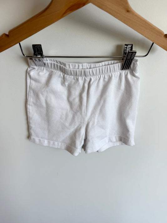 White Biker Shorts / 5T